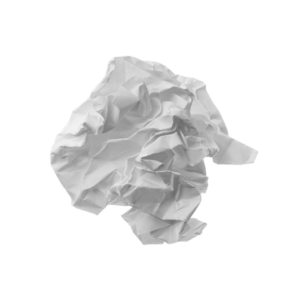 close up of a paper ball on white background - Foto, immagini