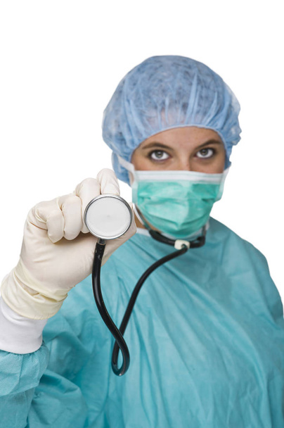 op doctor with protective clothing - Foto, Imagem