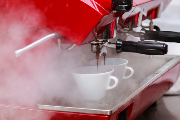 Making coffee in the coffee machine - Photo, Image