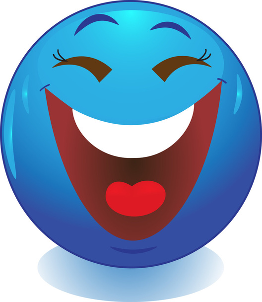 Emoticon mit Smiley-Gesicht - Vektor, Bild