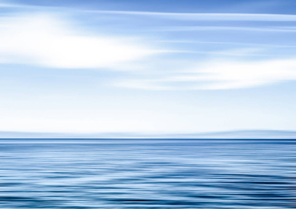 Soyut okyanus duvar dekor arka plan, drea uzun pozlama görünümü - Fotoğraf, Görsel