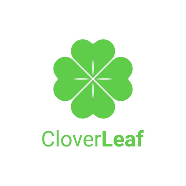 Leaf clover vector icon. Patrick symbol. Ecology concept. - Vector, Image