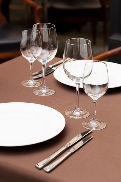 Tables set for meal - Fotó, kép