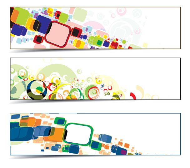 Colorful banners - Vektor, Bild