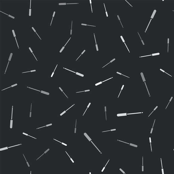 Иконка точилки серого ножа изолирована бесшовным рисунком на черном фоне. Векторная миграция
 - Вектор,изображение