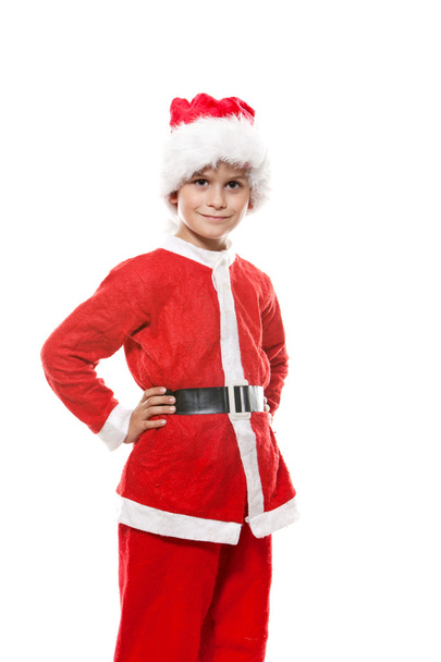 Boy dressed as Santa Claus - Zdjęcie, obraz
