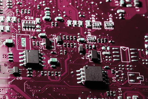 A close-up microchip - Фото, изображение