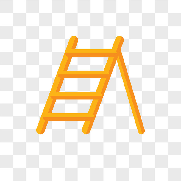 Ladder vector icon isolated on transparent background, Ladder lo - Vektori, kuva