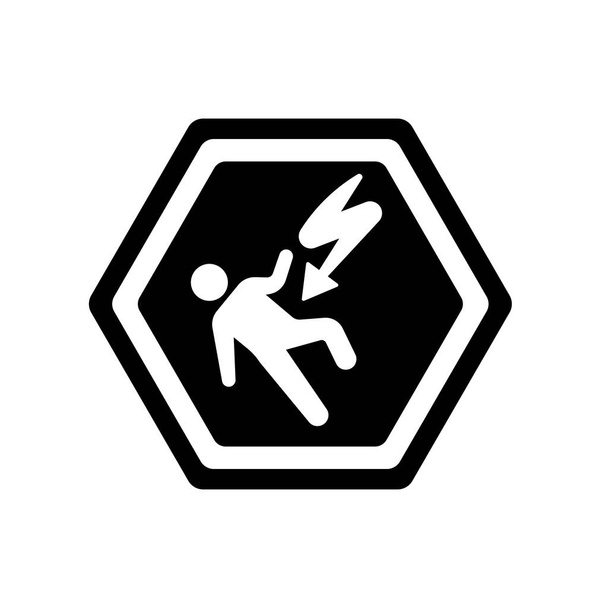 Electrocutation Pericolo icona vettore isolato su sfondo bianco
, - Vettoriali, immagini