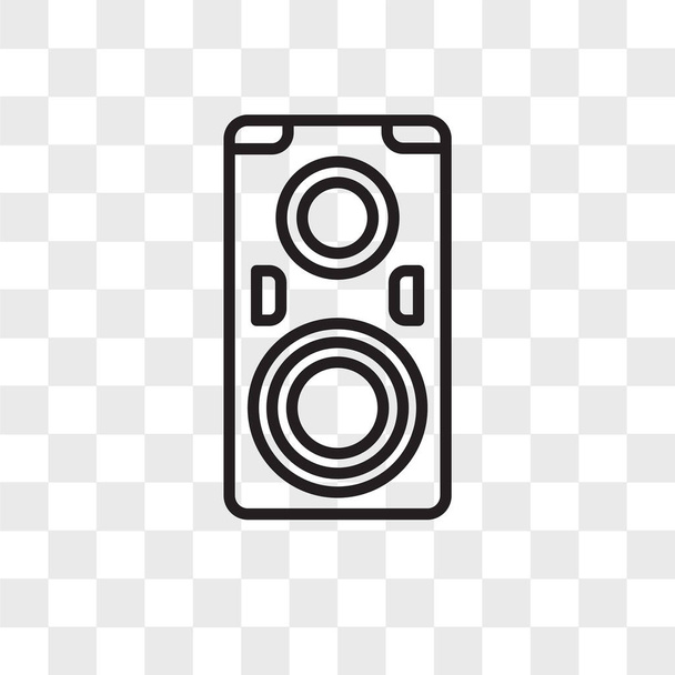 Speakers vector icon isolated on transparent background, Speaker - Vector, Image