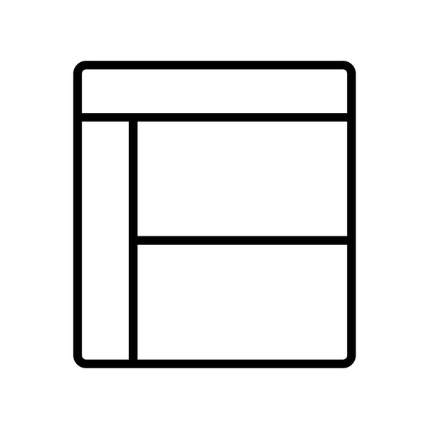Wyświetlacz wektor ikony izolowany na białym tle do projektowania aplikacji internetowych i mobilnych - Wektor, obraz