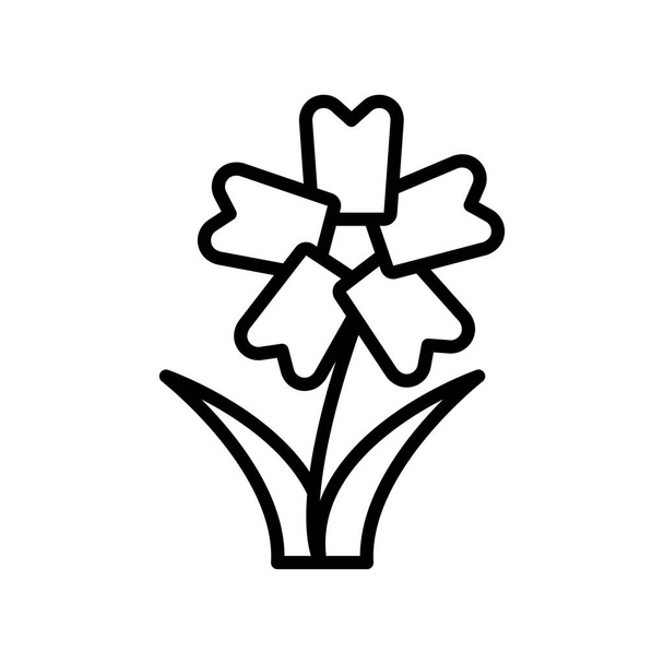 Вектор ікони Даффоділя, ізольований на білому фоні, Даффоділ. - Вектор, зображення