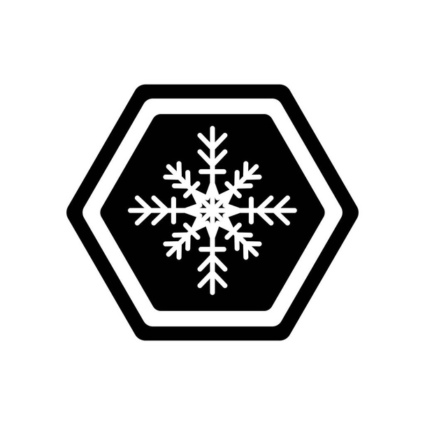 Вектор значка "Зимнее предупреждение" изолирован на белом фоне, Зима
  - Вектор,изображение