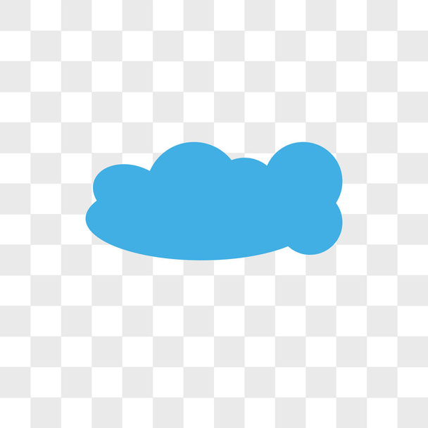 Cloudes vector icon isolated on transparent background, Cloudes  - Vector, Image