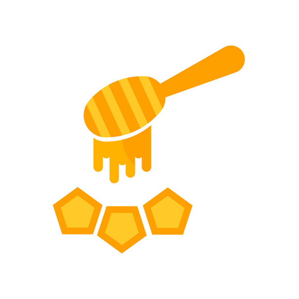 Honing pictogram vector teken en symbool geïsoleerd op witte achtergrond - Vector, afbeelding