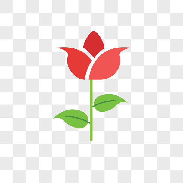 Icône vectorielle tulipe isolée sur fond transparent, Logo tulipe
 - Vecteur, image