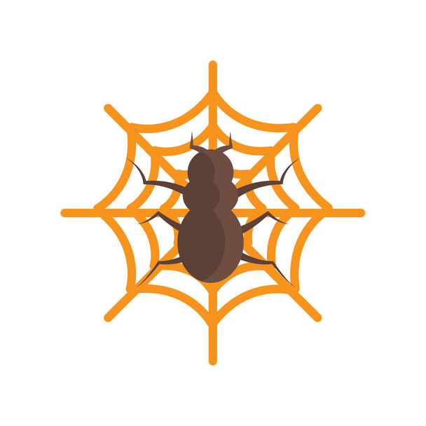 Icône d'araignée signe vectoriel et symbole isolé sur fond blanc
 - Vecteur, image