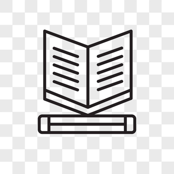 Bücher Vektor-Symbol isoliert auf transparentem Hintergrund, Bücher-Logo - Vektor, Bild