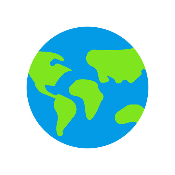 Wereldbol pictogram vector Aardeteken en symbool geïsoleerd op witte backgr - Vector, afbeelding