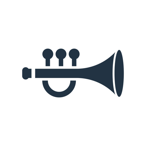 Vecteur icône trompette isolé sur fond blanc, Panneau trompette
 - Vecteur, image