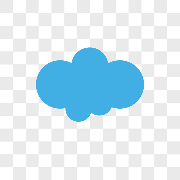 Cloudes wektor ikona na białym tle na przezroczystym tle, Cloudes  - Wektor, obraz