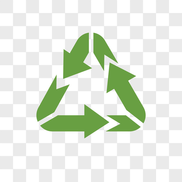 Ícone de vetor de reciclagem isolado em fundo transparente, Recycl
 - Vetor, Imagem