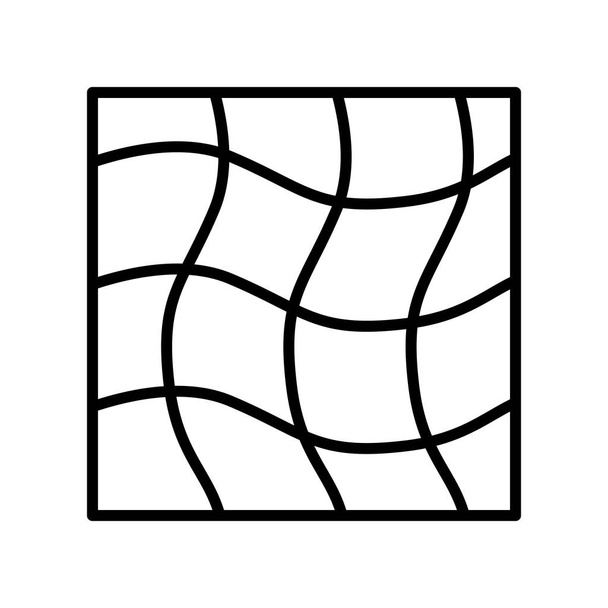 Icono de malla vector aislado sobre fondo blanco, signo de malla, línea
  - Vector, imagen
