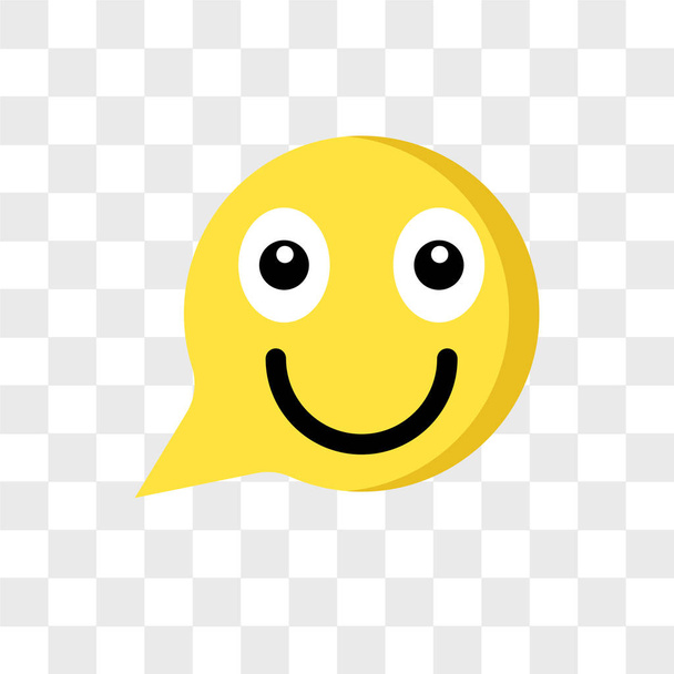 ícone vetor emoji feliz isolado em fundo transparente, Happ
 - Vetor, Imagem