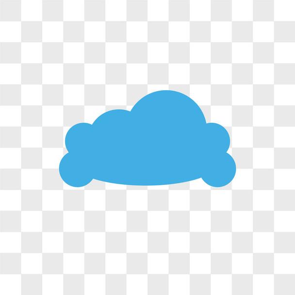 Cloudes vector pictogram geïsoleerd op transparante achtergrond, Cloudes  - Vector, afbeelding