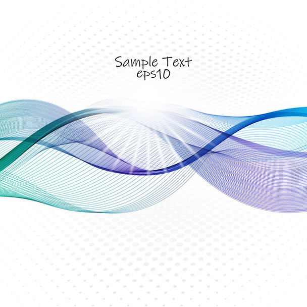 abstract blue business technology colorful wave vector background eps10 - Vector, Imagen