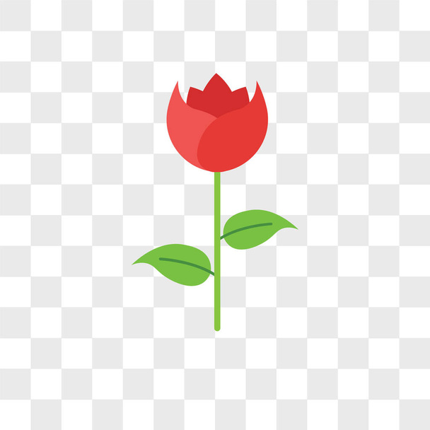 Tulpenvektorsymbol isoliert auf transparentem Hintergrund, Tulpenlogo - Vektor, Bild