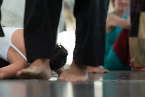 dancer foot, contact improvisation - Fotoğraf, Görsel