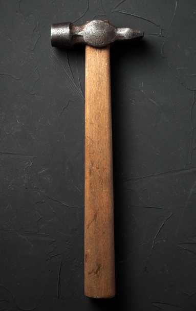 hammer on a dark macro - Fotoğraf, Görsel