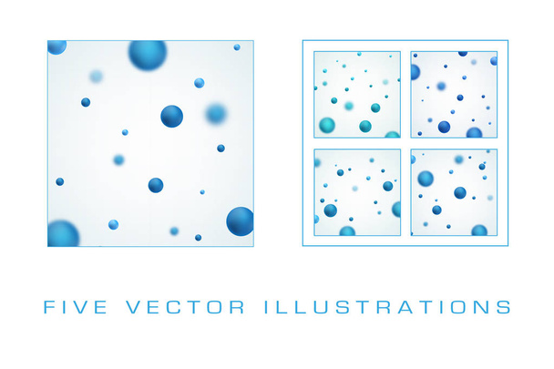 Abstract molecules design - ベクター画像