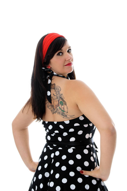 sixties Girl with tattoo - Фото, зображення