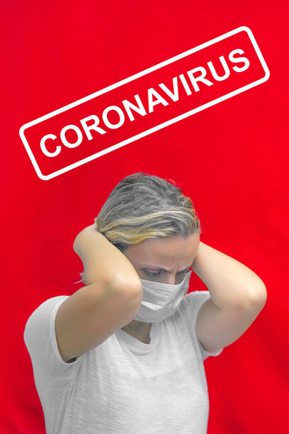 コロナウイルスによるインフルエンザ、パンデミックウイルス感染の予防 - 写真・画像
