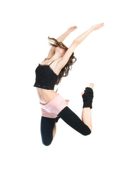 Прыгающий молодой танцор
 - Фото, изображение