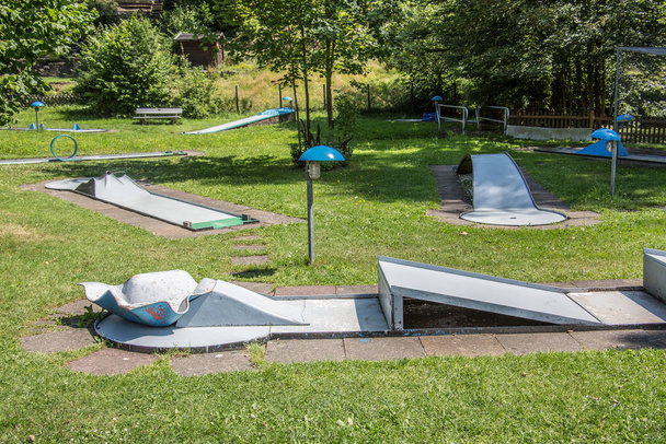 Adventure playground for children in the green - Photo, Image