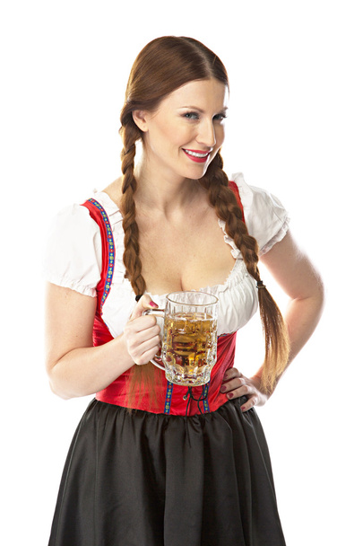 Woman in traditional Bavarian dress - Φωτογραφία, εικόνα
