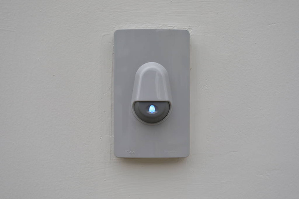 doorbell on white wall of front gate - Photo, Image
