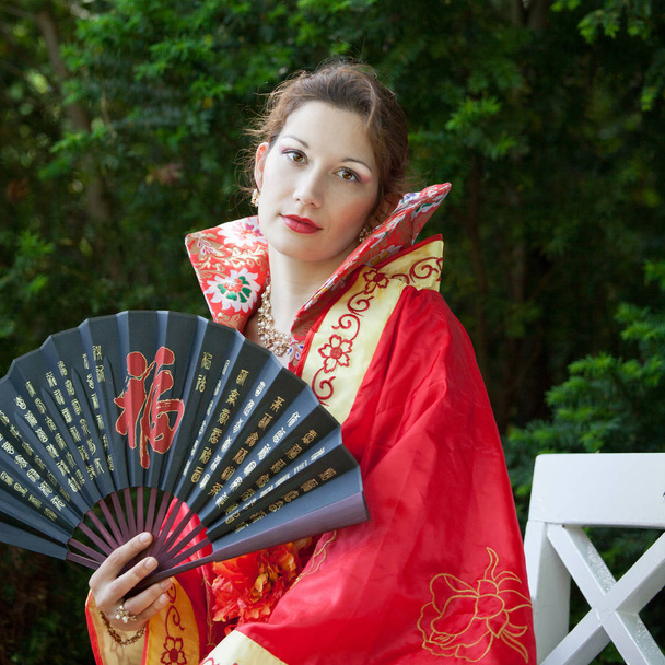 girl posing in cosplay costume   - Valokuva, kuva