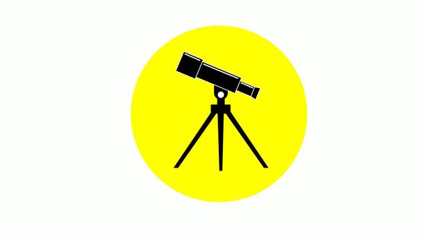 Teleskop simgesi. Eğitim öğesi simgesi - Fotoğraf, Görsel