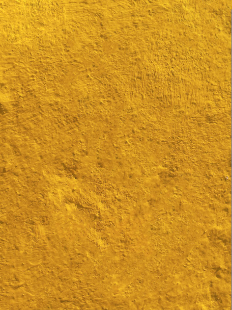 Old yellow painted wall vertical closeup background - Photo, Image