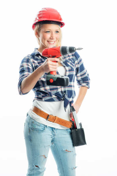female craftsman cordless screwdriver and drill - Foto, afbeelding