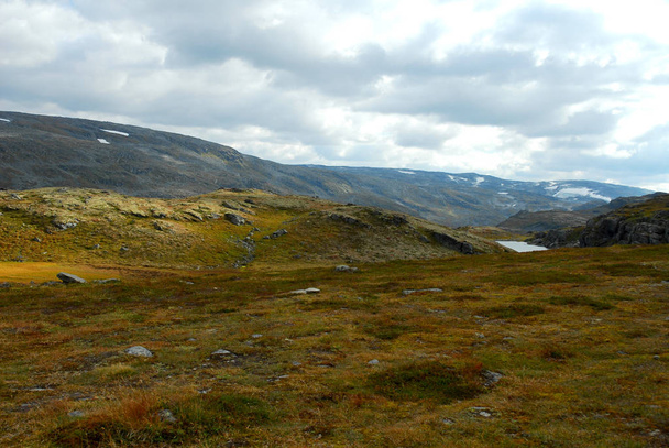 Norway on nature landscape background - Foto, imagen