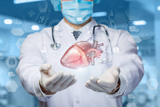 Η έννοια της θεραπείας και διάγνωσης των καρδιακών παθήσεων. - Φωτογραφία, εικόνα