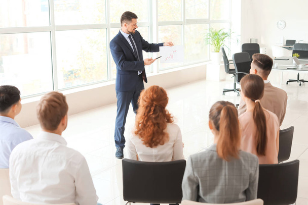 Businessman holding a meeting in office - Photo, Image