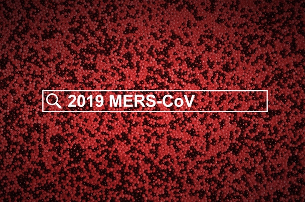 Mers-Cov -コロナウイルスの概念。中東呼吸器症候群抽象的なコラージュ。中国感染症 - 写真・画像