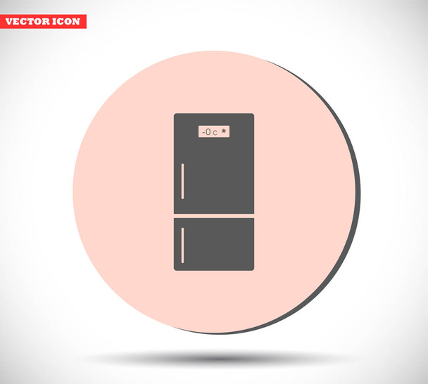 Kühlschrankvektorsymbol, lorem ipsum flaches design - Vektor, Bild