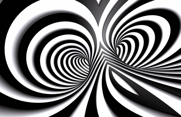 Fondo espiral abstracto en blanco y negro
 - Foto, imagen